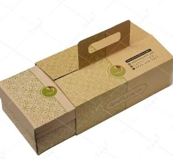 پک خالی لاکچری طرح اصیل با بگ دسته دار کرم